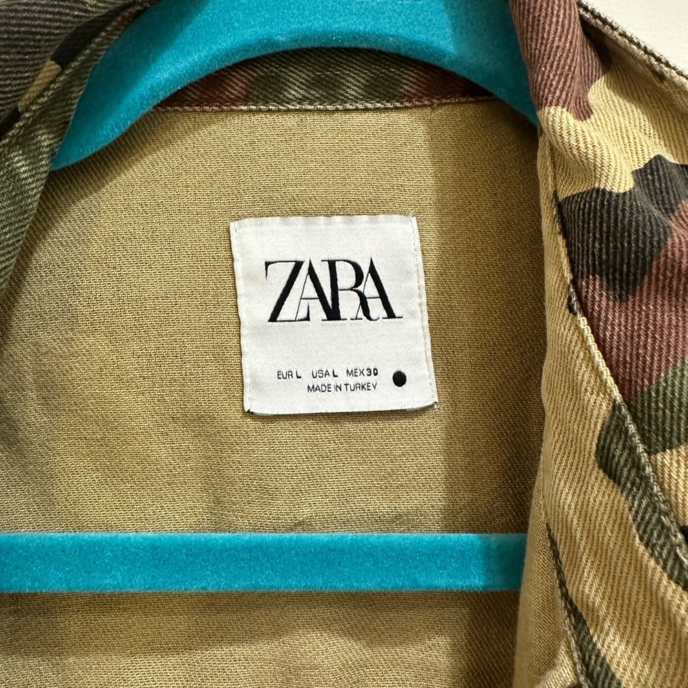 Zara camouflage over shirt